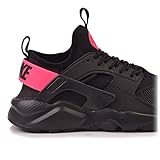 Nike Damen Air Huarache Run Ultra GS Laufschuhe, Black (Schwarz / Schwarz-Hyper Pink), 38 EU - 