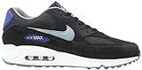 Nike Air Max 90 537384, Herren Laufschuhe, Schwarz (Black/Dv Grey/Gym Blue/Blue Graphite), 40.5 - 